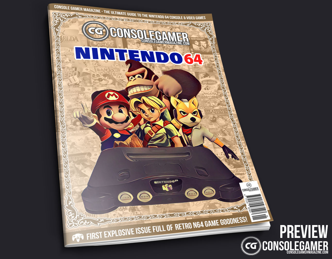 Console Gamer Magazine Issue #01 - Front Cover